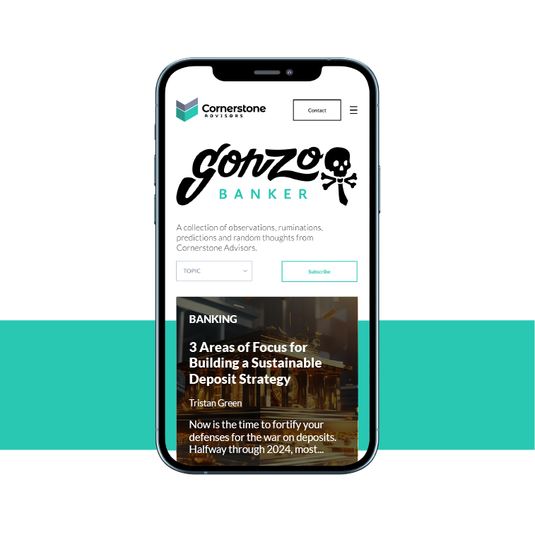 Cornerstone Advisors - Gonzobanker - Phone Mockup Image 1