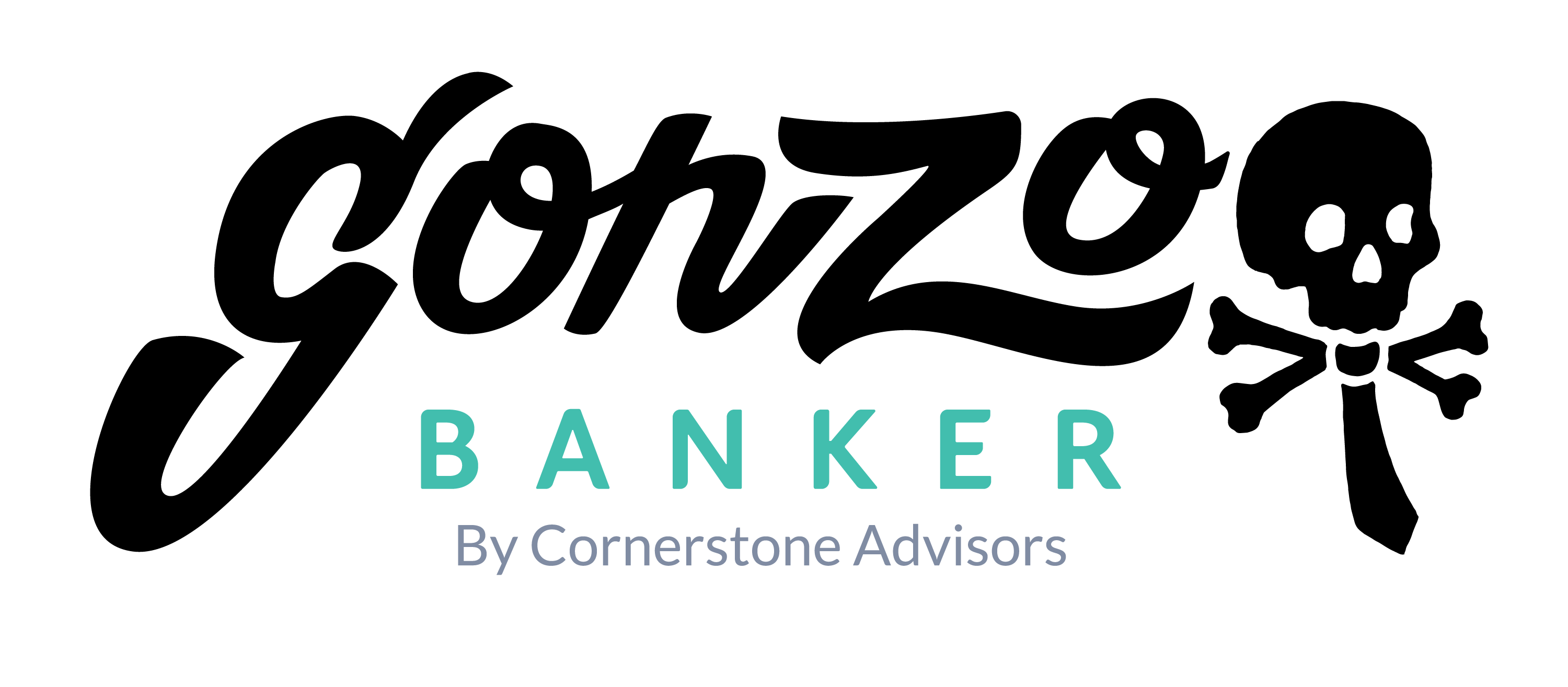 Gonzo Banker - Logo with Tagline - Full Color